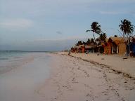 Die Buden am Strand