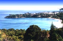 Blick von Charamicos über die Playa Sosua